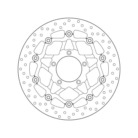 Disco de freno BREMBO Serie Oro redondo flotante