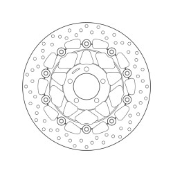 Disco de freno BREMBO Serie Oro redondo flotante 2