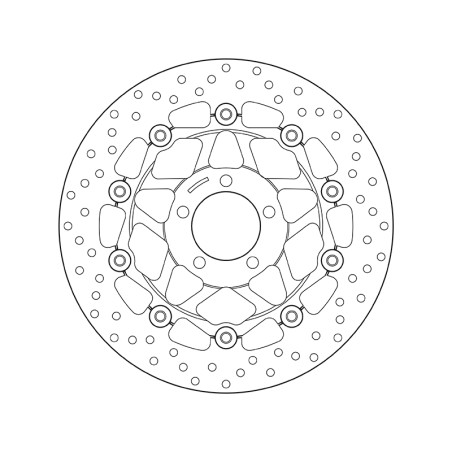 Disco de freno BREMBO Serie Oro redondo flotante