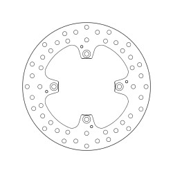 Disco de freno BREMBO Serie Oro redondo fijo 2