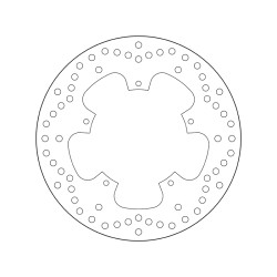 Disco de freno BREMBO Serie Oro redondo fijo 2