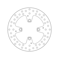 Disco de freno BREMBO Serie Oro redondo fijo 2