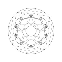 Disco de freno BREMBO Serie Oro redondo flotante 2