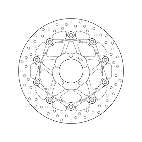 Disco de freno BREMBO Serie Oro redondo flotante