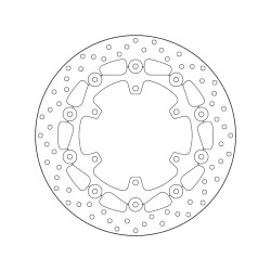 Disco de freno BREMBO Serie Oro redondo flotante 2