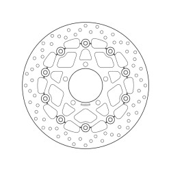 Disco de freno BREMBO Serie Oro redondo flotante 2