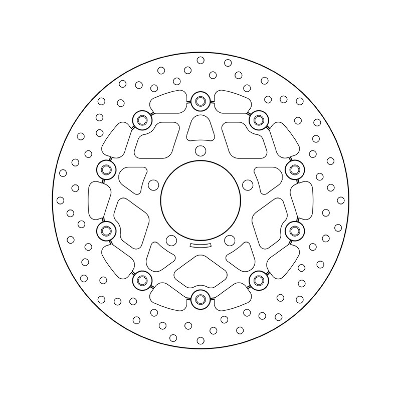 Disco de freno BREMBO Serie Oro redondo flotante