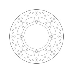 Disco de freno BREMBO Serie Oro redondo fijo 2