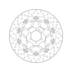 Disco de freno BREMBO Serie Oro redondo flotante 2