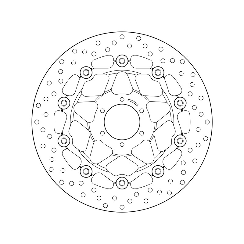 Disco de freno BREMBO Serie Oro redondo flotante