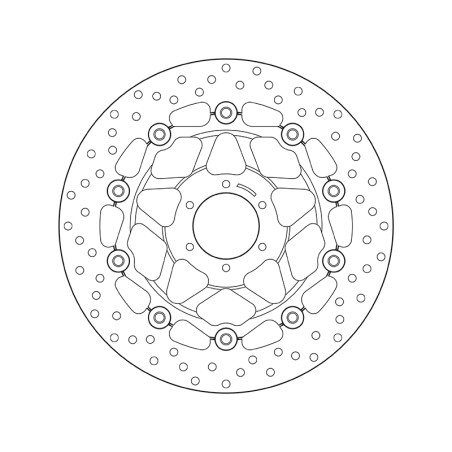 Disco de freno BREMBO Serie Oro redondo flotante