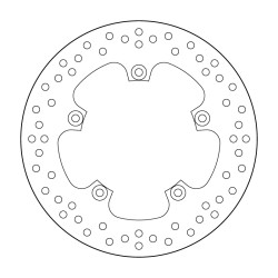 Disco de freno BREMBO Serie Oro redondo fijo 2