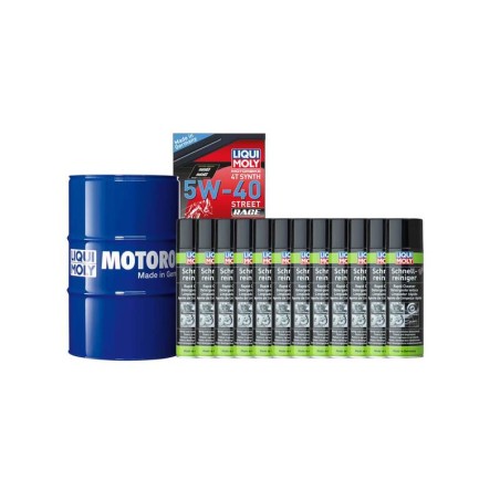 Pack bidón de aceite 60L LIQUI MOLY - 5W40 100% sintético + 12 limpia frenos 500ml