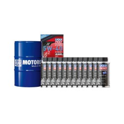 Pack bidón de aceite 60L LIQUI MOLY - 5W40 100% sintético + 12 antifricciones MoS2 125ml