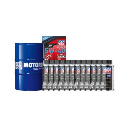Pack bidón de aceite 60L LIQUI MOLY - 5W40 100% sintético + 12 antifricciones MoS2 125ml