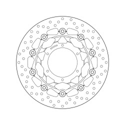 Disco de freno BREMBO Serie Oro redondo flotante 2