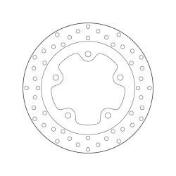 Disco de freno BREMBO Serie Oro redondo fijo 2