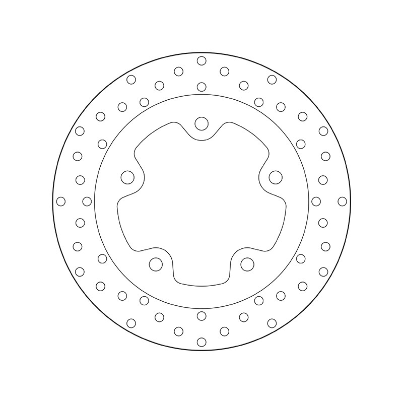 Disco de freno BREMBO Serie Oro redondo fijo