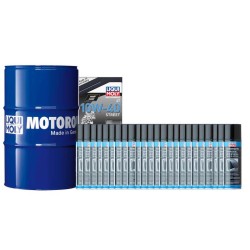Pack bidón de aceite 205L LIQUI MOLY - 10W40 HC sintético + 24 tratamientos de silicona 300ml