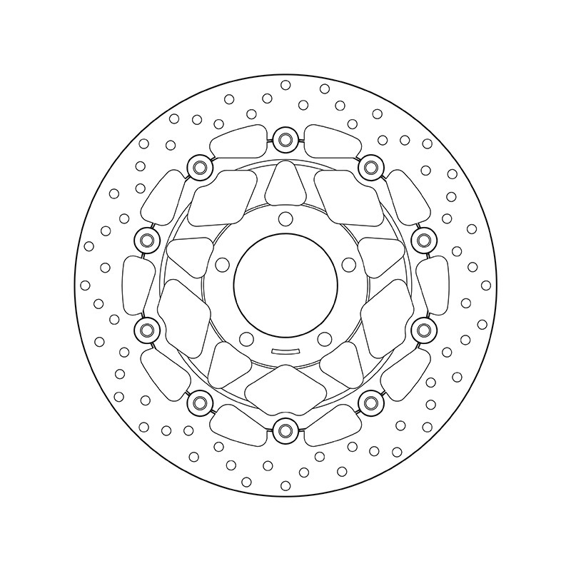 Disco de freno BREMBO Serie Oro redondo flotante