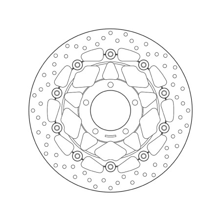 Disco de freno BREMBO Serie Oro redondo flotante