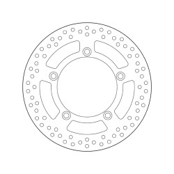 Disco de freno BREMBO Serie Oro redondo fijo 2