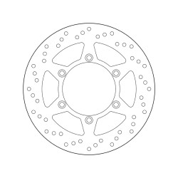 Disco de freno BREMBO Serie Oro redondo fijo 2