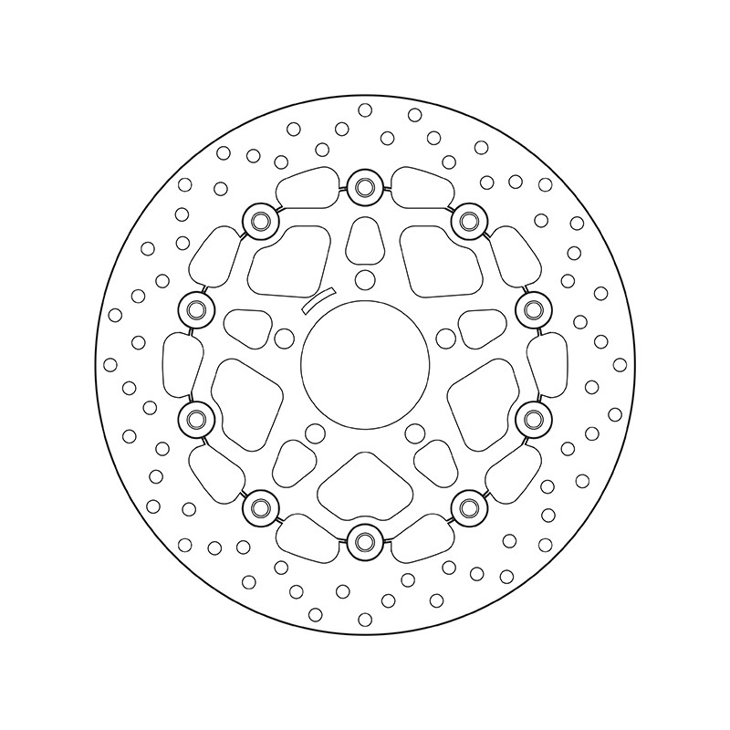 Disco de freno BREMBO Serie Oro redondo flotante