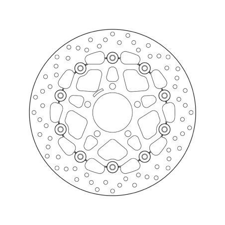 Disco de freno BREMBO Serie Oro redondo flotante