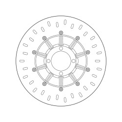 Disco de freno BREMBO Serie Oro redondo fijo 2