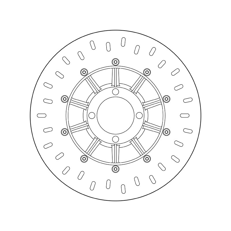 Disco de freno BREMBO Serie Oro redondo fijo