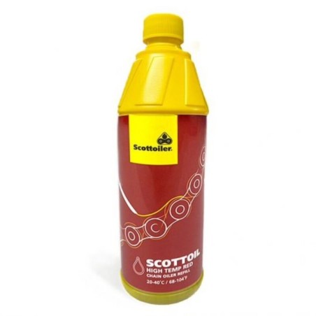 Lubricante alta temperatura SCOTTOILER Red para sistemas de lubricación de cadena - 500ml