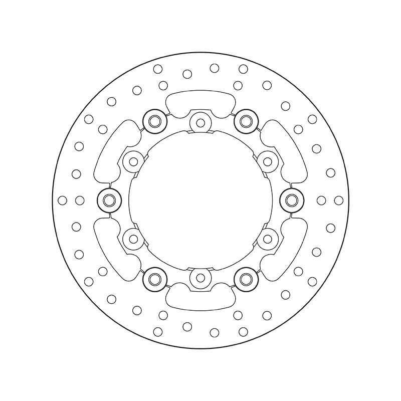 Disco de freno BREMBO Serie Oro redondo flotante