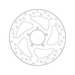 Disco de freno BREMBO Serie Oro redondo fijo 2