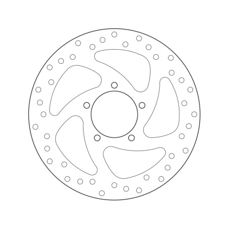 Disco de freno BREMBO Serie Oro redondo fijo