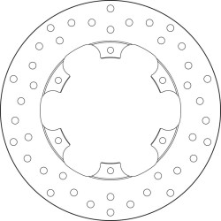 Disco de freno BREMBO Serie Oro redondo fijo