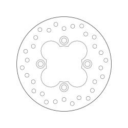 Disco de freno BREMBO Serie Oro redondo fijo 2