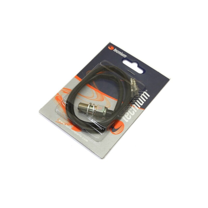 Tornillo sensor de freno hidráulico Tecnium M10 * 1,25 simple cable recto L:550mm