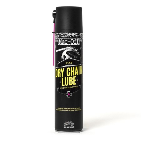 Grasa de cadena (para seco) con PTFE (teflon) Muc-Off Motorcycle Dry Chain Lube Spray 400ml