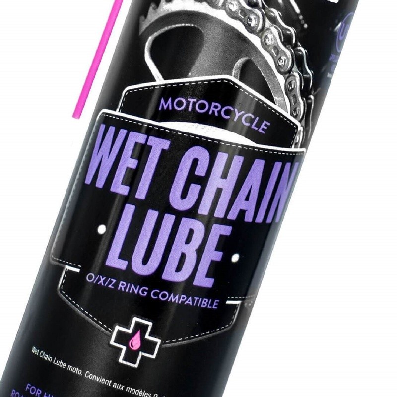 Grasa de cadena Muc-Off Wet Chain Lube Spray 400ml (para húmedo)