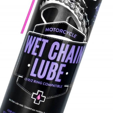 Grasa de cadena Muc-Off Wet Chain Lube Spray 400ml (para húmedo)