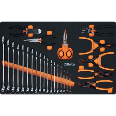 Carro de taller móvil BETA de 7 cajones con 248 herramientas