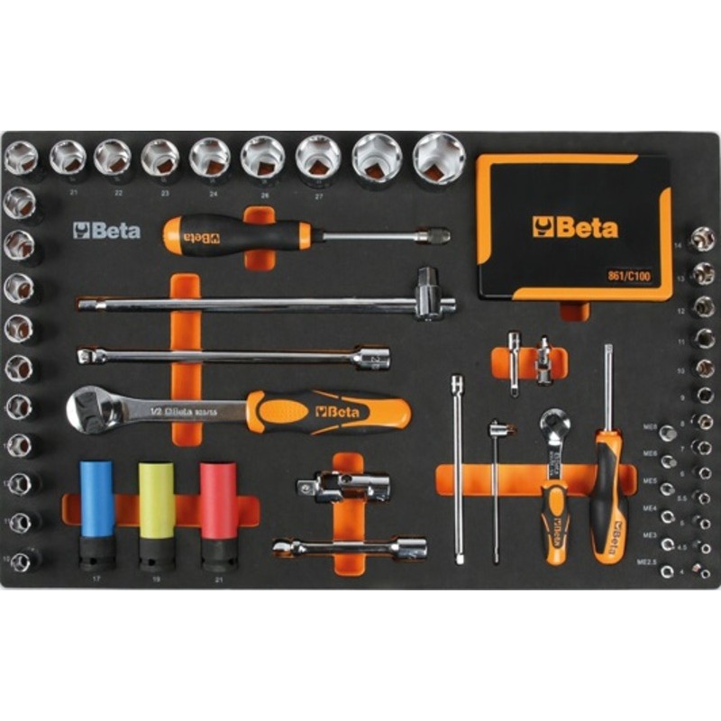 Carro de taller móvil BETA de 7 cajones con 248 herramientas