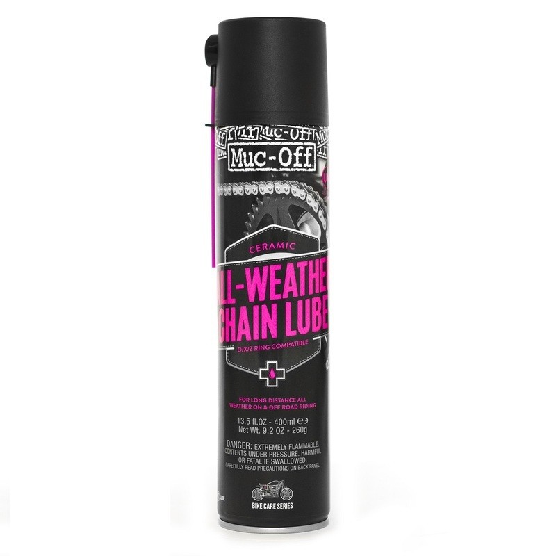 Grasa de cadena cerámica MUC-OFF Motorcycle Endurance Ceramic Chain lube Spray 400mlx12