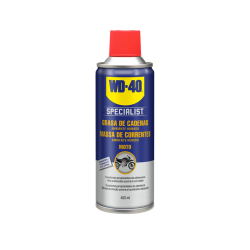 Grasa blanca para cadena WD-40 Specialist Moto condiciones húmedas - Spray 400 ml