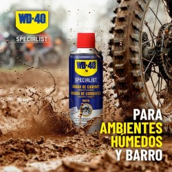 Grasa blanca para cadena WD-40 Specialist Moto condiciones húmedas - Spray 400 ml 2