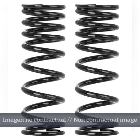 Muelle de amortiguador trasero YSS progresivo negro 46-17-25-240