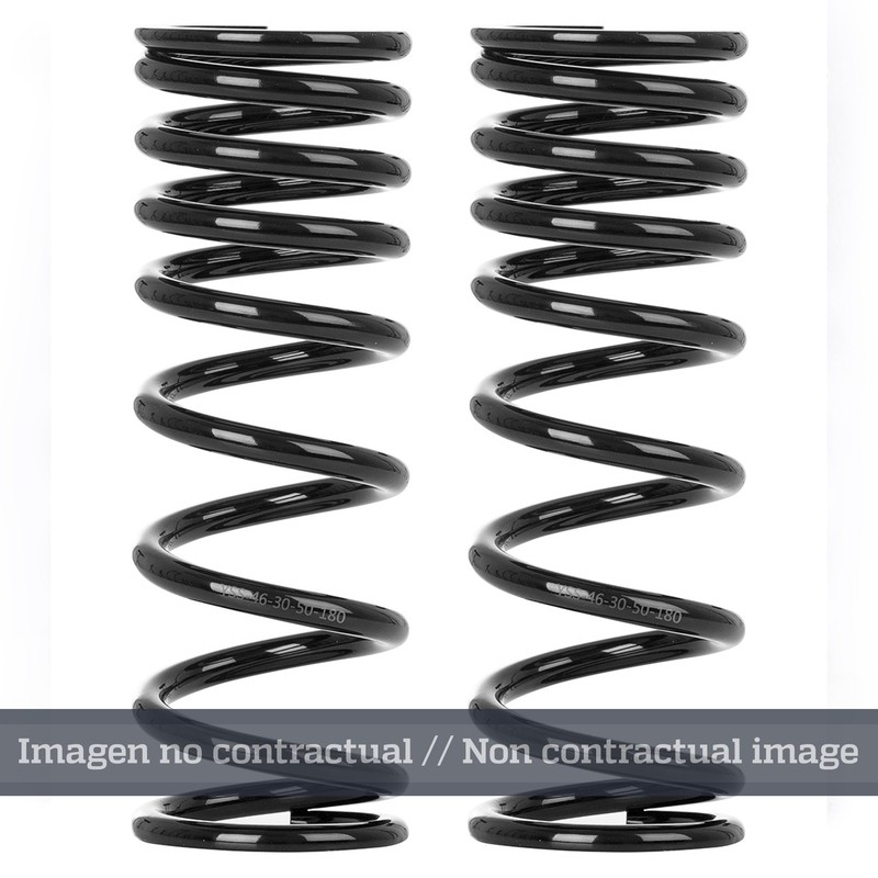 Muelle de amortiguador trasero YSS progresivo negro 46-17-25-180