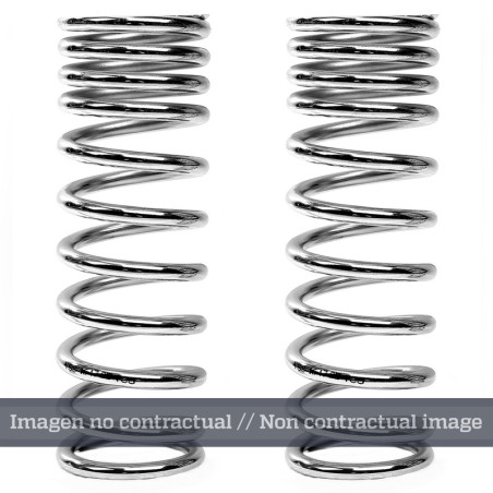 Muelle de amortiguador trasero YSS progresivo cromado 46-30-50-180