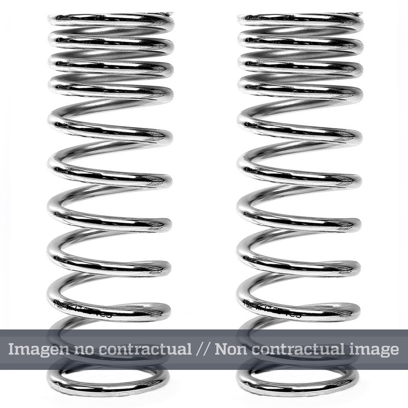Muelle de amortiguador trasero YSS progresivo cromado 46-17-25-220